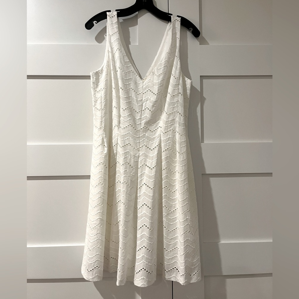 Tracy Reese X Anthropologie NWT Size 8P White Fit & Flare Sundress